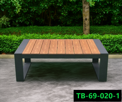 Artificial wood side table