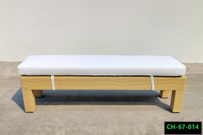artificial rattan bench