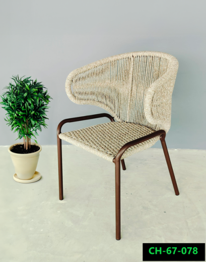 Rope woven chair