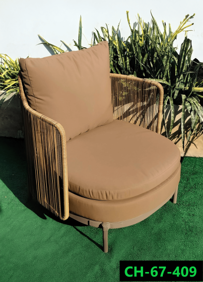 Armchair, synthetic rattan