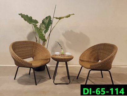 Dining set/coffee set, artificial rattan, product code DI-65-114