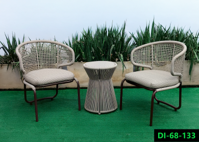 Artificial rattan dinner set