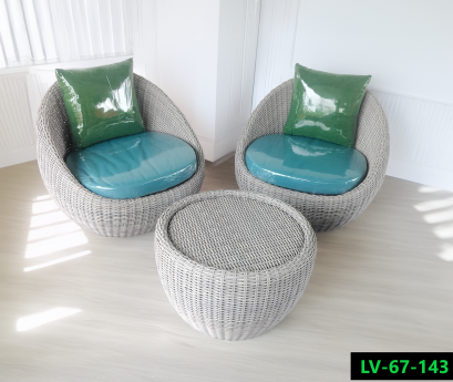 ชุดรับแขกหวายเทียม