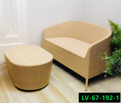 Artificial rattan living room sofa set