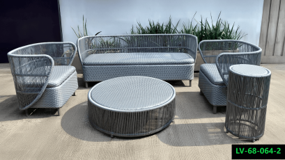 Artificial rattan living room sofa set