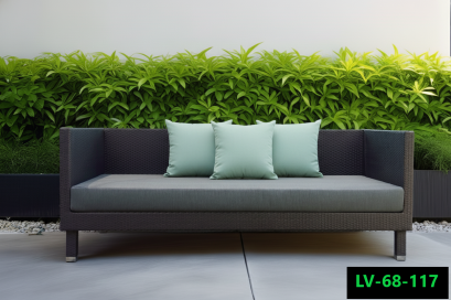 Artificial rattan dinner set