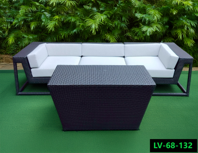 Artificial rattan sofa set