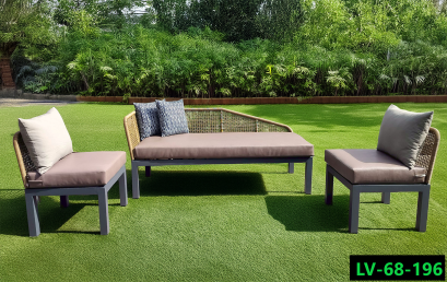 Synthetic rattan living room set