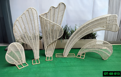 Artificial rattan decoration pieces