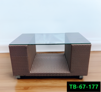 artificial rattan table