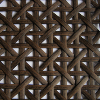 artificial rattan sheet Triangular pattern 4 mm.