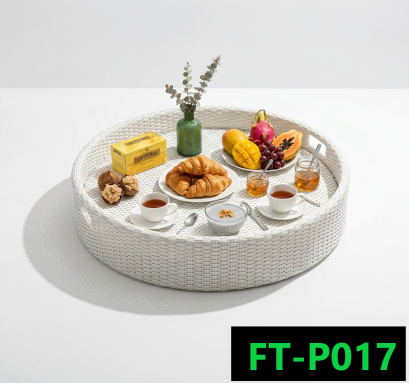 ถาดลอยน้ำหวายเทียม