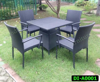 Rattan Dining and coffee set Product code DI-A0001