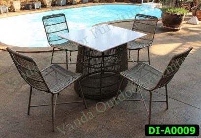 Rattan Dining and coffee set Product code DI-A0009