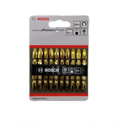ดอกไขควงสองปลาย BOSCH PH2 65 มม.1 ดอก (สีทอง)