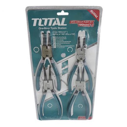 คีมหนีบ-ถ่าง 4 ตัว/ชุด TOTAL THT114041