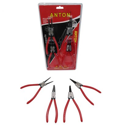 คีมถ่าง หุบ แหวน ปริ้นส์ล๊อค ANTON 7 นิ้ว 4 ชิ้น AT-3607 