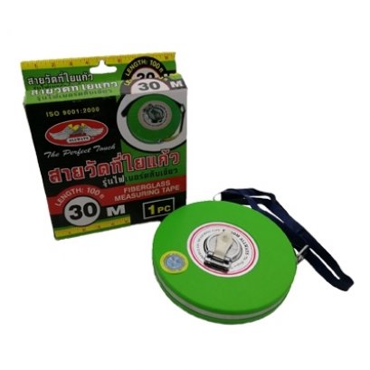 สายวัดที่ใยแก้ว รุ่นไฟเบอร์ตลับเขียว ALLWAYS 100 ft 30 เมตร