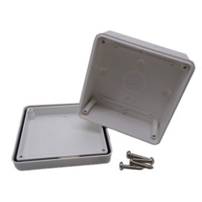 บล็อกกันน้ำ กล่องกันน้ำ บล็อกพักสาย สีขาว 4x4