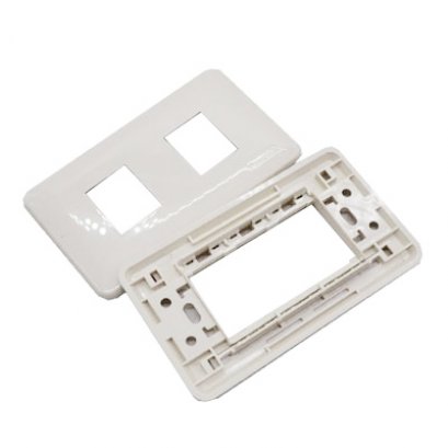 Panasonic ฝาพลาสติก ABS 2 ช่อง (สีขาว) WEG 6802WK