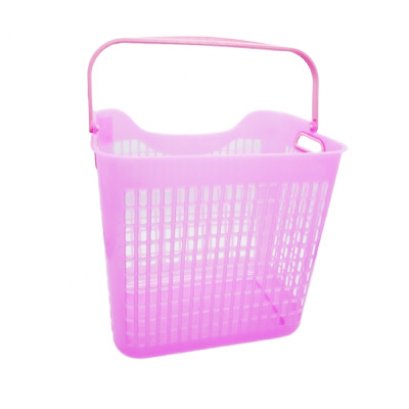 ตะกร้าหูหิ้ว สีชมพู No.1051