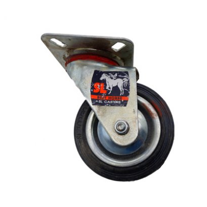 ล้อยางเป็น ล้อรถเข็น ตราม้า 4 นิ้ว