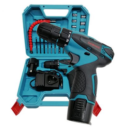 สว่านไร้สาย 12V GOBOOS พร้อมอุปกรณ์ชุดเล็ก