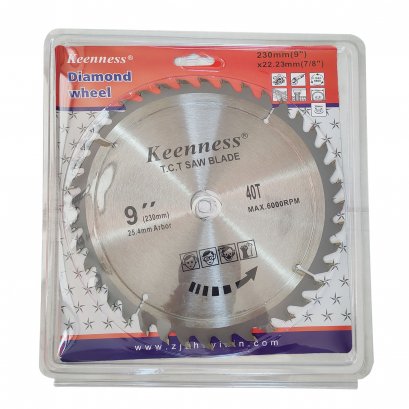 KEENNESS ใบเลื่อยวงเดือน ใบเลื่อย ใบตัด ใบเลื่อยตัดไม้ 9 นิ้ว (230 mm)