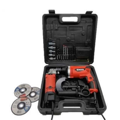 ชุดสว่านไฟฟ้า 5 หุน กับเครื่องเจียร 4 นิ้ว ENZO