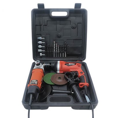 ชุดสว่านไฟฟ้า 5 หุน กับเครื่องเจียร 4 นิ้ว BERALA