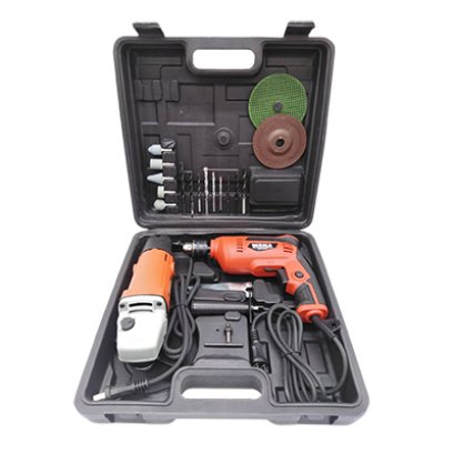 ชุดสว่านไฟฟ้า 3 หุน กับเครื่องเจียร 4 นิ้ว BERALA