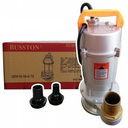 BUSSTON Divo ปั๊มแช่ 2 นิ้ว ปั๊มจุ่ม ไดโว่ ปั๊มน้ำ ปั๊มแช่ไฟฟ้า QDX10-16-0.75