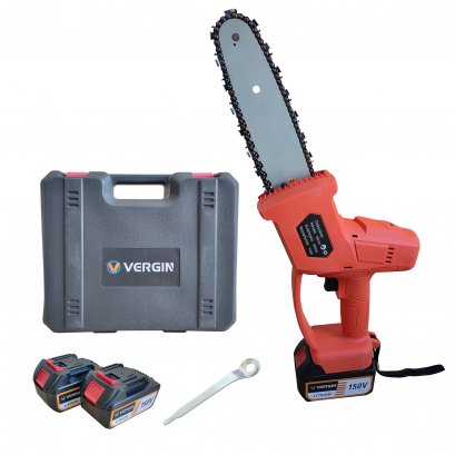 VERGIN เลื่อยโซ่แบตเตอรี่ 8 นิ้ว 150V