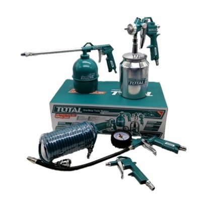 กาพ่นสี ปืนฉีดลม ชุด 5 ชิ้น TOTAL รุ่น TATK 051-3