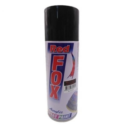 สีสเปรย์เรดฟ็อกซ์ RED FOX NO.4(212) FLAT BLACK (ดำด้าน)