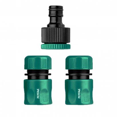 ชุดข้อต่อ สายยางน้ำ 3 ตัวชุด ขนาด 12.7 mm Total รุ่น THWS030301 ( 3 Pcs Hose Quick Connectors Set )