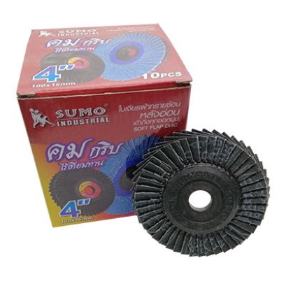 ใบเจียรผ้าทรายซ้อน 4 นิ้ว SUMO เบอร์ 60 10 ใบ