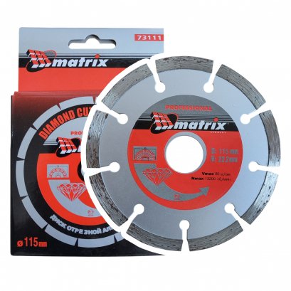 ใบตัดปูน 4 นิ้ว MATRIX 9 ฟัน 115 mm