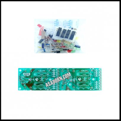 ชุดคิท วงจร VU METER STEREO ด้วย IC LM324 (CASCADE)   (EKG-006AK)