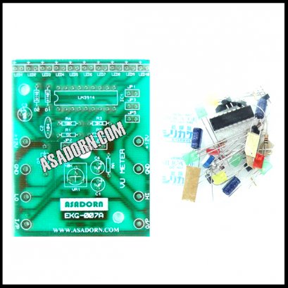 ชุดคิท วงจร VU METER MONO ด้วย IC LM3914 (CASCADE)  (EKG-007AK)