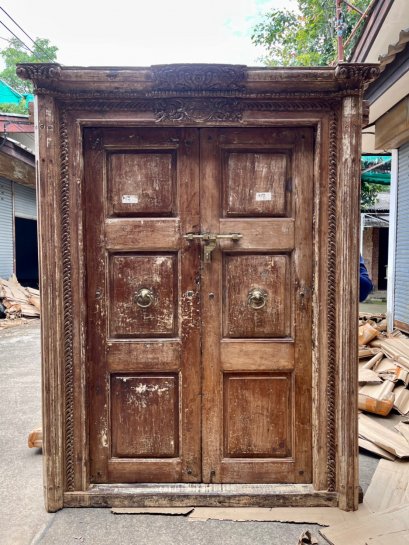 Classic British Colonial Solid Wooden Door