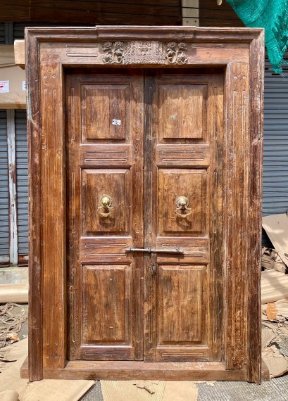 British Entrance Doors with Unique Carving