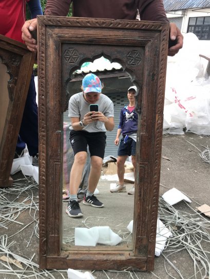 MR68 Antique Mirror Frame from India