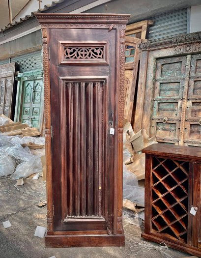 CTL13 ตู้ไม้โบราณทรงสูงสไตล์คลาสสิค