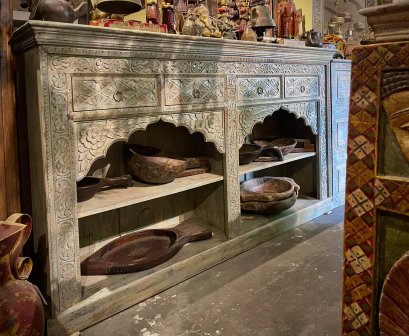 Blue Book Rack with Drawers