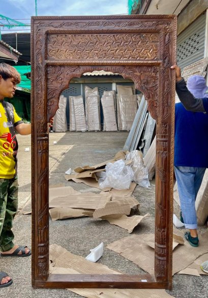 Carved Wooden Arch Gate