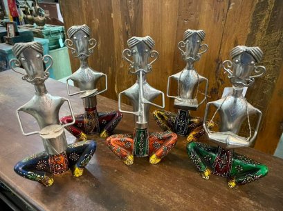 DCI11 Colorful Painted Indian Musicians Set of 5