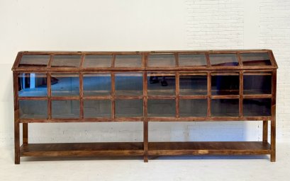 Antique Wooden Display Cabinet