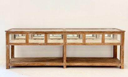Antique Wooden Display Cabinet