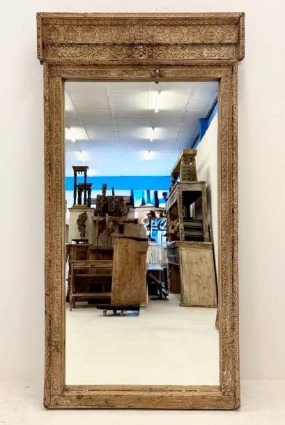 Antique Wooden Mirror
